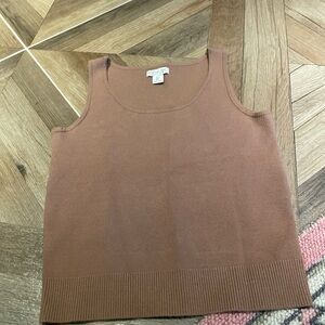 Rachel Zoe Brown Knit Tank Top